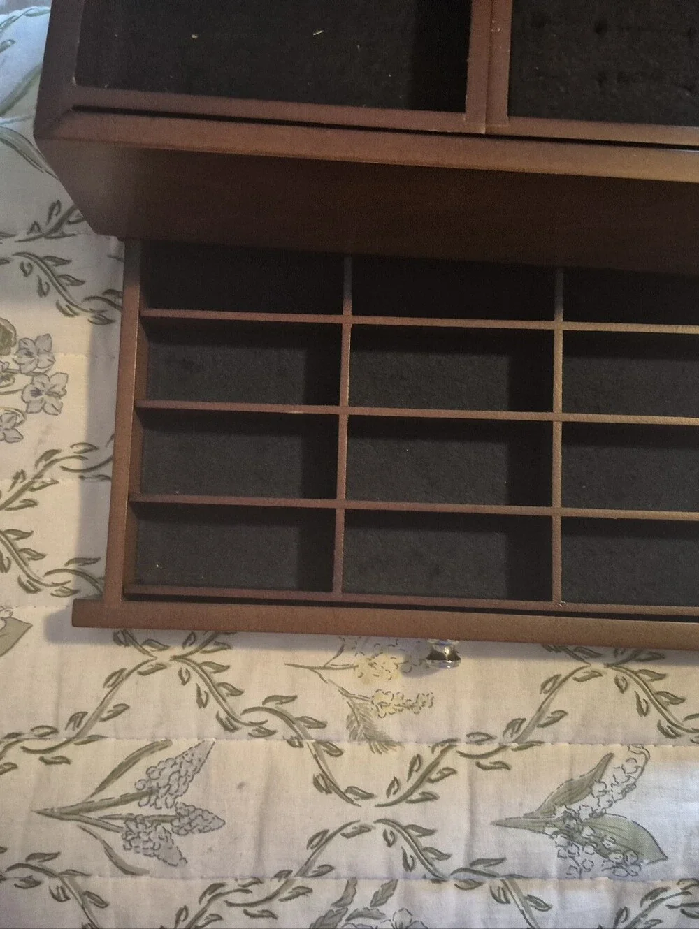 Wooden Jewelry Box Organizer in Brown